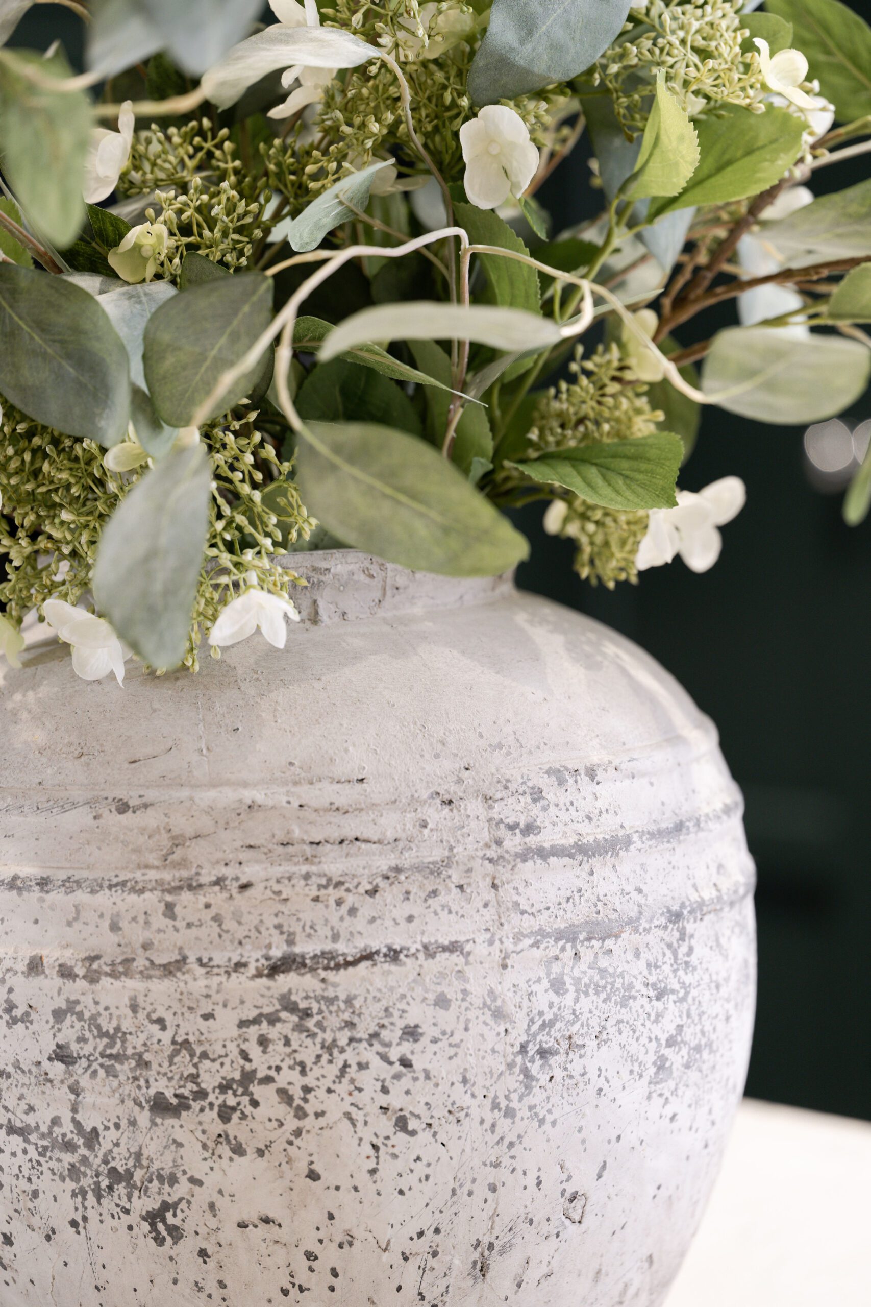 Distressed Stone Vase - Image 2