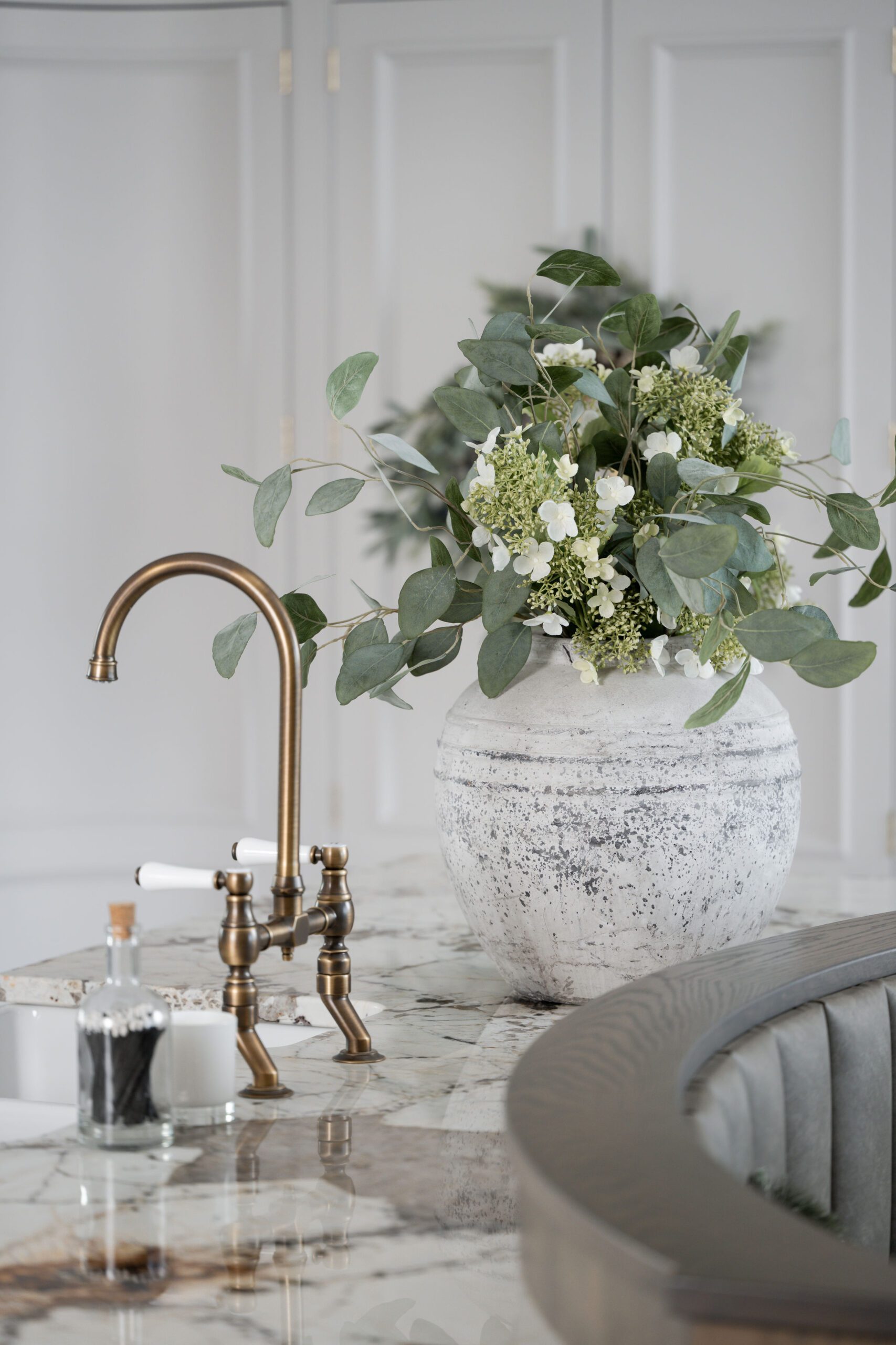 Distressed Stone Vase
